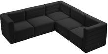 Load image into Gallery viewer, Quincy Black Velvet Modular Sectional
