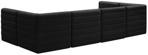 Quincy Black Velvet Modular Sectional