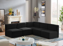 Load image into Gallery viewer, Quincy Black Velvet Modular Sectional
