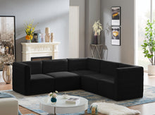 Load image into Gallery viewer, Quincy Black Velvet Modular Sectional
