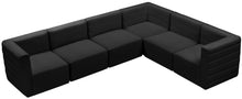 Load image into Gallery viewer, Quincy Black Velvet Modular Sectional
