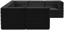 Load image into Gallery viewer, Quincy Black Velvet Modular Sectional
