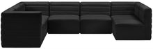 Load image into Gallery viewer, Quincy Black Velvet Modular Sectional
