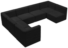 Load image into Gallery viewer, Quincy Black Velvet Modular Sectional
