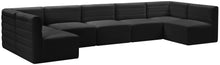 Load image into Gallery viewer, Quincy Black Velvet Modular Sectional
