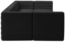 Load image into Gallery viewer, Quincy Black Velvet Modular Sectional
