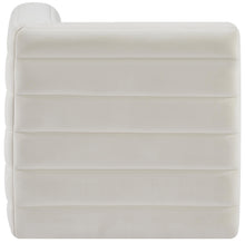 Load image into Gallery viewer, Quincy Cream Velvet Modular Corner Chair
