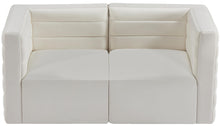 Load image into Gallery viewer, Quincy Cream Velvet Modular Sofa
