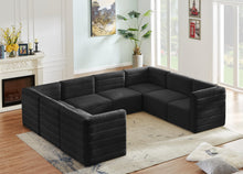 Load image into Gallery viewer, Quincy Black Velvet Modular Sectional
