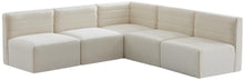 Load image into Gallery viewer, Quincy Cream Velvet Modular Sectional
