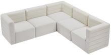 Load image into Gallery viewer, Quincy Cream Velvet Modular Sectional
