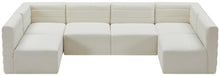 Load image into Gallery viewer, Quincy Cream Velvet Modular Sectional
