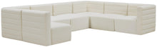 Load image into Gallery viewer, Quincy Cream Velvet Modular Sectional
