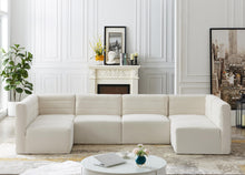 Load image into Gallery viewer, Quincy Cream Velvet Modular Sectional
