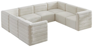 Quincy Cream Velvet Modular Sectional