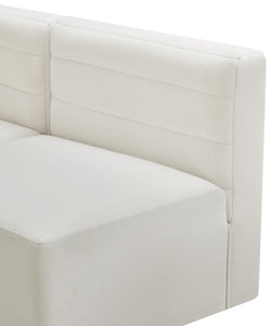 Quincy Cream Velvet Modular Sofa