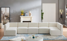 Load image into Gallery viewer, Quincy Cream Velvet Modular Sectional
