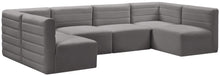 Load image into Gallery viewer, Quincy Grey Velvet Modular Sectional
