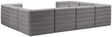 Load image into Gallery viewer, Quincy Grey Velvet Modular Sectional
