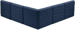 Quincy Navy Velvet Modular Sectional