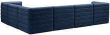 Load image into Gallery viewer, Quincy Navy Velvet Modular Sectional
