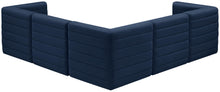 Load image into Gallery viewer, Quincy Navy Velvet Modular Sectional
