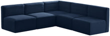 Load image into Gallery viewer, Quincy Navy Velvet Modular Sectional
