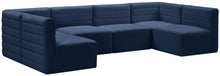 Load image into Gallery viewer, Quincy Navy Velvet Modular Sectional
