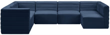 Load image into Gallery viewer, Quincy Navy Velvet Modular Sectional
