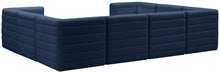 Load image into Gallery viewer, Quincy Navy Velvet Modular Sectional
