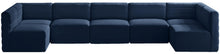 Load image into Gallery viewer, Quincy Navy Velvet Modular Sectional
