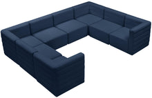 Load image into Gallery viewer, Quincy Navy Velvet Modular Sectional
