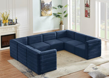 Load image into Gallery viewer, Quincy Navy Velvet Modular Sectional
