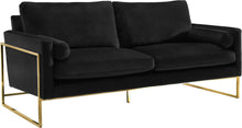 Load image into Gallery viewer, Mila Black Velvet Sofa
