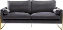 Load image into Gallery viewer, Mila Grey Velvet Sofa
