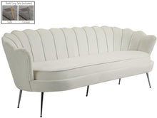 Load image into Gallery viewer, Gardenia Cream Velvet Sofa
