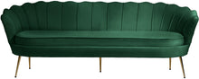 Load image into Gallery viewer, Gardenia Green Velvet Sofa
