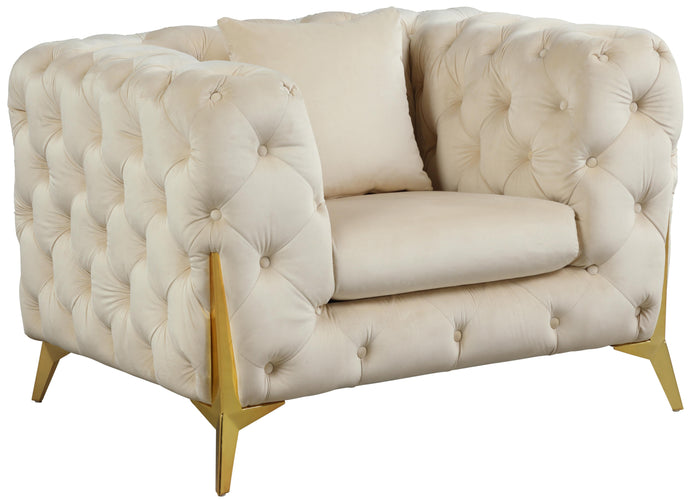 Kingdom Cream Velvet Chair image