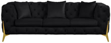 Load image into Gallery viewer, Kingdom Black Velvet Sofa
