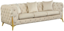 Load image into Gallery viewer, Kingdom Cream Velvet Sofa image
