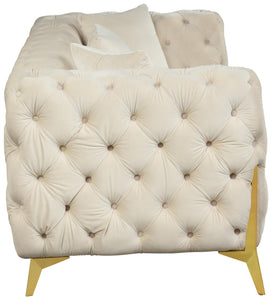 Kingdom Cream Velvet Sofa