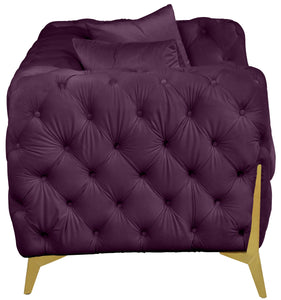 Kingdom Purple Velvet Loveseat