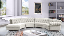 Load image into Gallery viewer, Anabella Cream Velvet 4pc. Sectional
