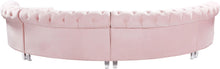 Load image into Gallery viewer, Anabella Pink Velvet 4pc. Sectional
