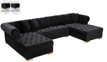 Load image into Gallery viewer, Presley Black Velvet 3pc. Sectional image
