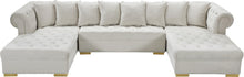 Load image into Gallery viewer, Presley Cream Velvet 3pc. Sectional
