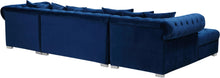 Load image into Gallery viewer, Presley Navy Velvet 3pc. Sectional
