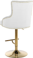 Load image into Gallery viewer, Claude White Velvet Adjustable Stool
