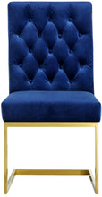 Load image into Gallery viewer, Cameron Navy Velvet Dining Chair
