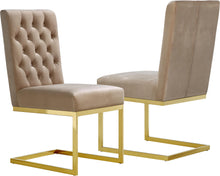 Load image into Gallery viewer, Cameron Beige Velvet Dining Chair image
